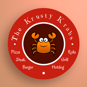 Логотип ресторана 'The Krusty Krabs' | FoodGo.kz